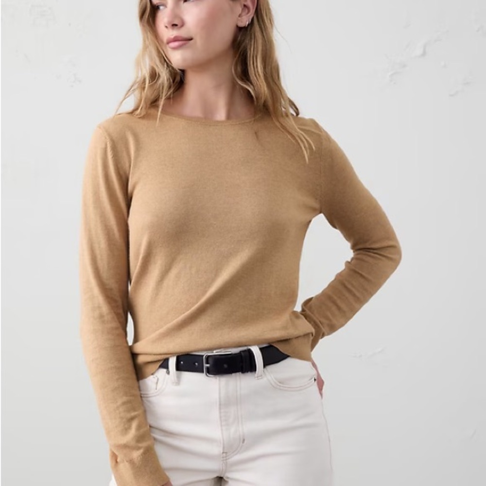 Banana Republic Factory Forever Sweater in Camel